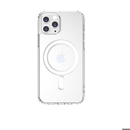 iPhone 11 Pro Uyumlu Zore Tacsafe Wireless Kapak-Renksiz