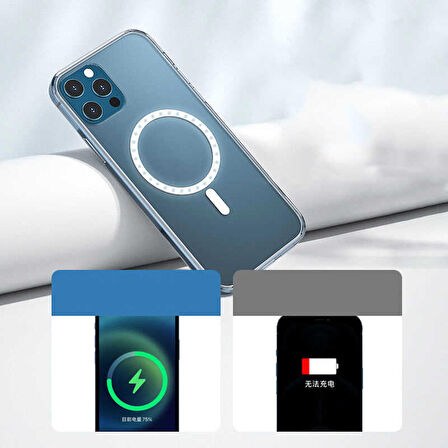 iPhone 11 Pro Uyumlu Zore Tacsafe Wireless Kapak-Renksiz