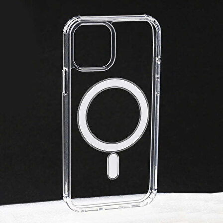 iPhone 11 Pro Max Uyumlu Zore Tacsafe Wireless Kapak-Renksiz