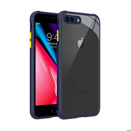 iPhone 7 Plus Uyumlu ​​Zore Kaff Kapak-Lacivert