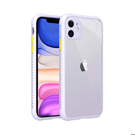 iPhone 11 Uyumlu ​​Zore Kaff Kapak-Mor