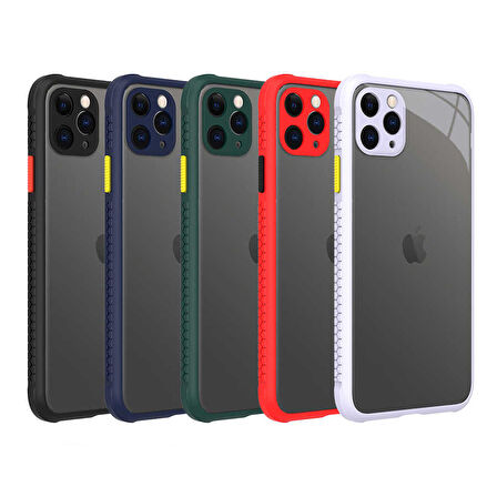 iPhone 11 Pro Max Uyumlu ​​Zore Kaff Kapak-Lacivert