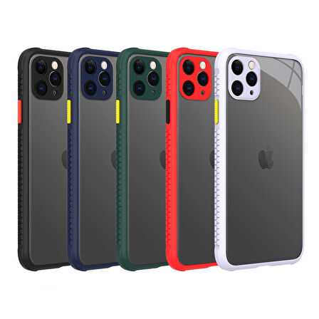 iPhone 11 Pro Max Uyumlu ​​ Kaff Kılıf-Kırmızı
