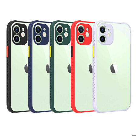 iPhone 12 Uyumlu ​​Zore Kaff Kapak-Koyu Yeşil
