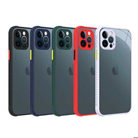 iPhone 12 Pro Uyumlu ​​Zore Kaff Kapak-Lacivert
