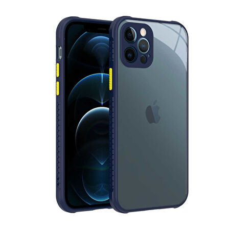 iPhone 12 Pro Uyumlu ​​ Kaff Kılıf-Lacivert