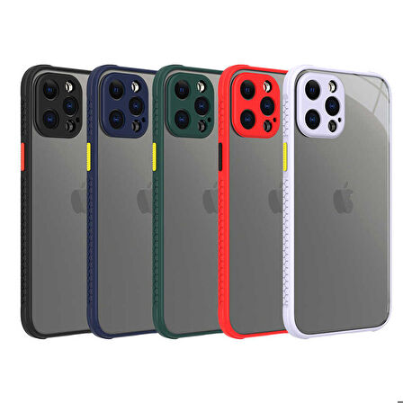 iPhone 12 Pro Max Uyumlu ​​Zore Kaff Kapak-Lacivert