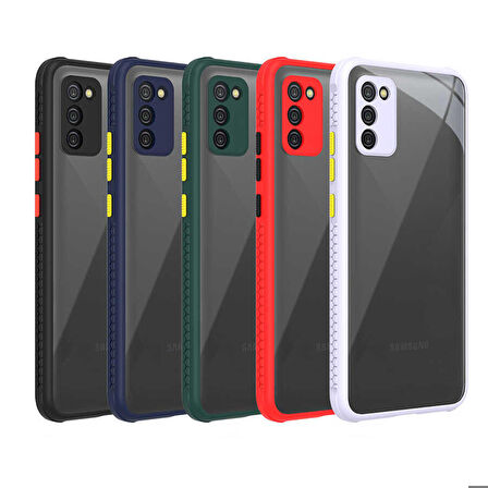 Galaxy A02S Uyumlu ​​Zore Kaff Kapak-Siyah