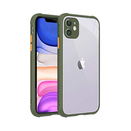 iPhone 11 Uyumlu ​​ Kaff Kılıf-Açık Yeşil