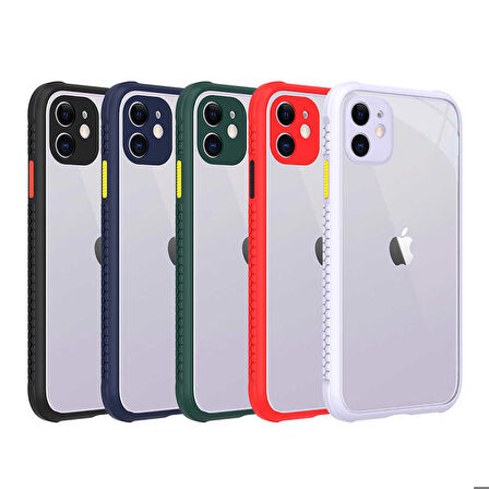 iPhone 11 Uyumlu ​​Zore Kaff Kapak-Açık Mor