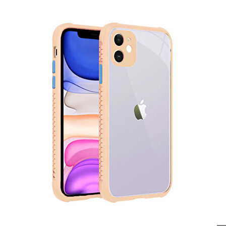 iPhone 11 Uyumlu ​​Zore Kaff Kapak-Pembe