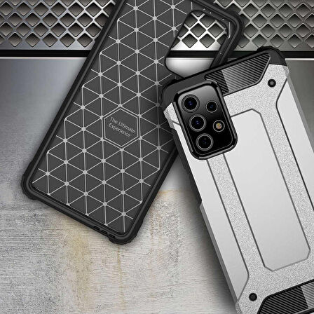 Galaxy A72 Uyumlu Zore Crash Silikon Kapak-Gri