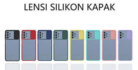 Galaxy A32 4G Uyumlu Zore Lensi Kapak-Turkuaz