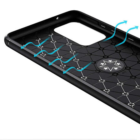 Galaxy A72 Uyumlu Zore Ravel Silikon Kapak-Siyah