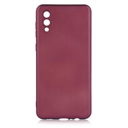 Galaxy A02 Uyumlu Zore Premier Silikon Kapak-Mürdüm