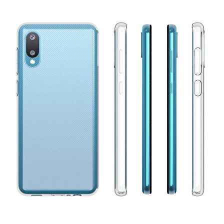 Galaxy A02 Uyumlu Zore Süper Silikon Kapak-Renksiz