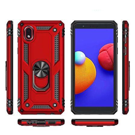 Galaxy A01 Core Uyumlu Zore Vega Kapak-Siyah