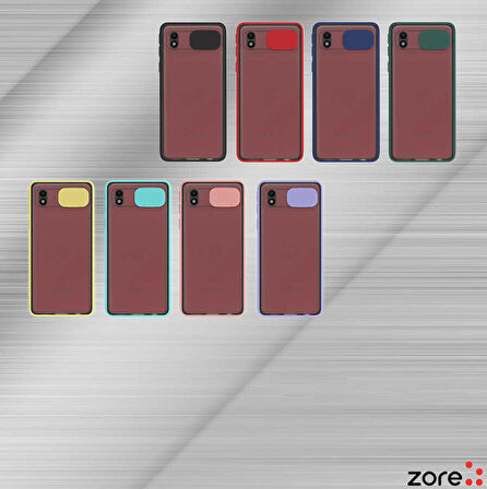 Galaxy A01 Core Uyumlu Zore Lensi Kapak-Turkuaz