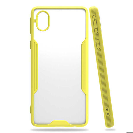 Galaxy A01 Core Uyumlu Zore Parfe Kapak-Sarı