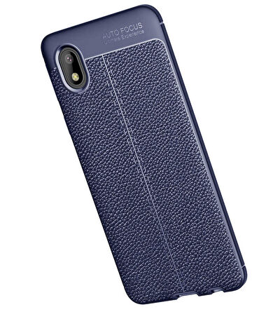 Galaxy A01 Core Uyumlu Zore Niss Silikon Kapak-Lacivert