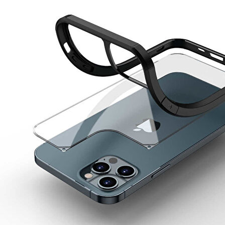 iPhone 12 Pro Max Uyumlu Zore Roll Kılıf-Siyah