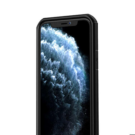 iPhone 11 Uyumlu Zore İnoks Kapak-Siyah