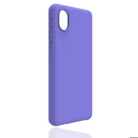 Galaxy A01 Core Uyumlu Zore Biye Silikon-Mor