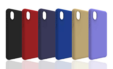 Galaxy A01 Core Uyumlu Zore Biye Silikon-Mor