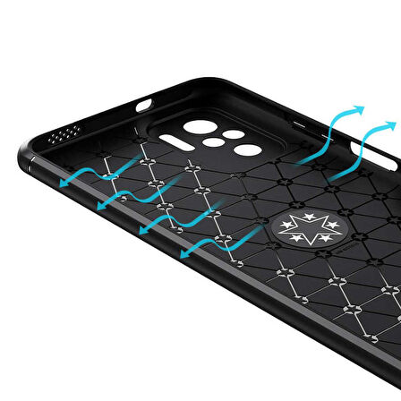 Xiaomi Poco M5S Kılıf Zore Ravel Silikon Kapak-Kırmızı