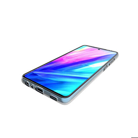 Galaxy A72 Uyumlu Zore Süper Silikon Kapak-Renksiz