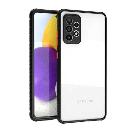 Galaxy A72 Uyumlu ​​Zore Kaff Kapak-Siyah