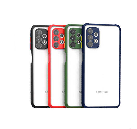 Galaxy A32 4G Uyumlu ​​Zore Kaff Kapak-Kırmızı