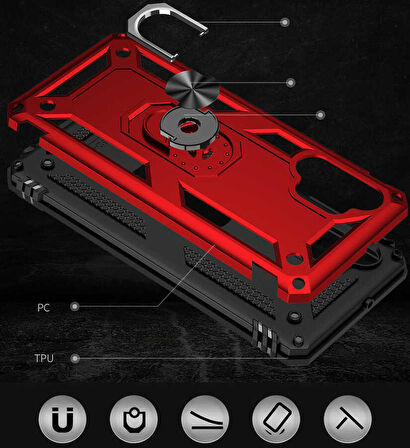 Galaxy A32 4G Uyumlu Zore Vega Kapak-Mavi