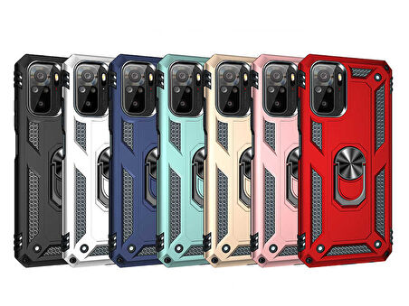 Xiaomi Poco M5S Kılıf Zore Vega Kapak-Mavi