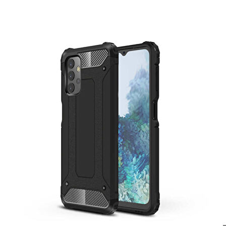 Galaxy A32 4G Uyumlu Zore Crash Silikon Kapak-Siyah