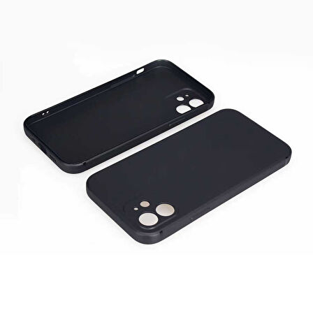 iPhone 12 Mini Uyumlu Zore İmax Silikon-Siyah