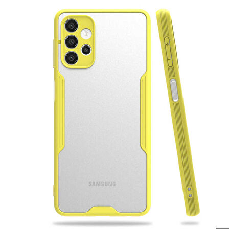 Galaxy A32 4G Uyumlu Zore Parfe Kapak-Sarı