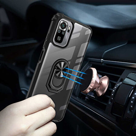 Xiaomi Poco M5S Kılıf Zore Mola Kapak-Kırmızı