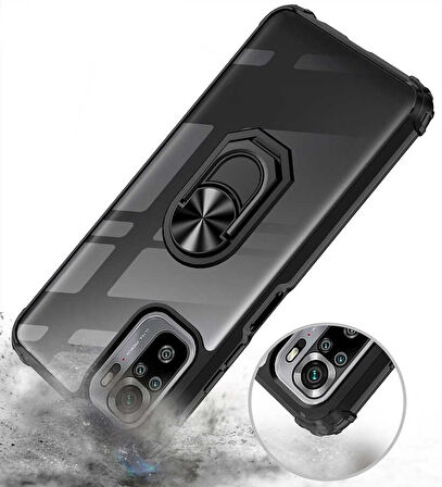 Xiaomi Poco M5S Kılıf Zore Mola Kapak-Kırmızı