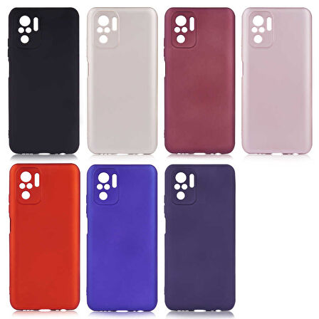 Xiaomi Poco M5S Kılıf Zore Premier Silikon Kapak-Mürdüm