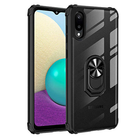 Galaxy A02 Uyumlu Zore Mola Kapak-Siyah