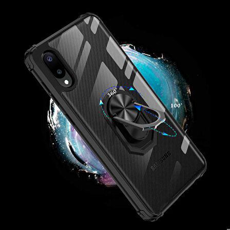 Galaxy A02 Uyumlu Zore Mola Kapak-Siyah