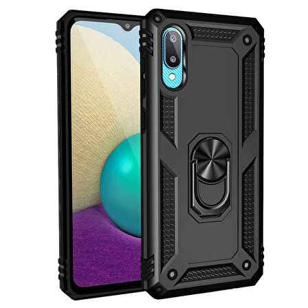 Galaxy A02 Uyumlu Zore Vega Kapak-Siyah