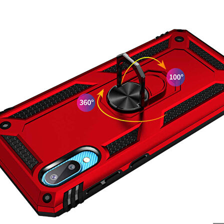 Galaxy A02 Uyumlu Zore Vega Kapak-Siyah