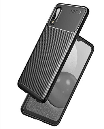 Galaxy A02 Uyumlu Zore Negro Silikon Kapak-Kahverengi