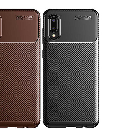 Galaxy A02 Uyumlu Zore Negro Silikon Kapak-Kahverengi