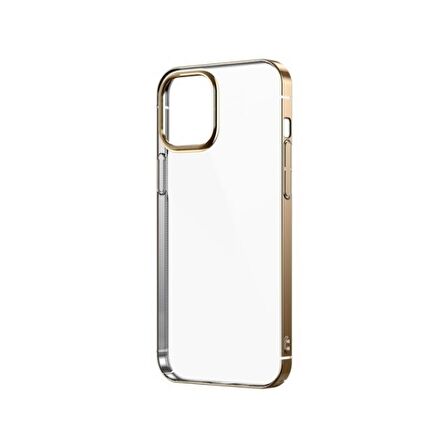 iPhone 12 Uyumlu Zore Pixel Kapak-Gold