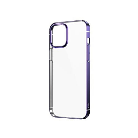 iPhone 12 Uyumlu Zore Pixel Kılıf-Açık Mor