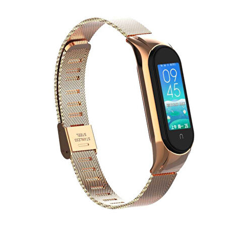 Xiaomi Mi Band 6 Uyumlu KRD-06 Metal Zore Kordon