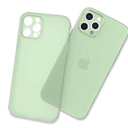 iPhone 12 Pro Uyumlu ​​Zore Tiny Kapak-Açık Yeşil